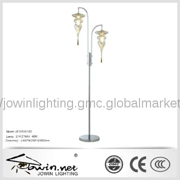 modern iron glass swarovski floor lamp