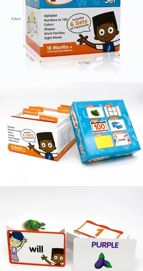 custom 100PCS Flashcards game set for kids sale