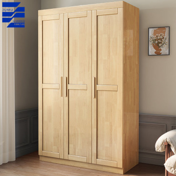 Glamorous Modern Solid Wood Multi-door Wardrobes for Bedroom Storage