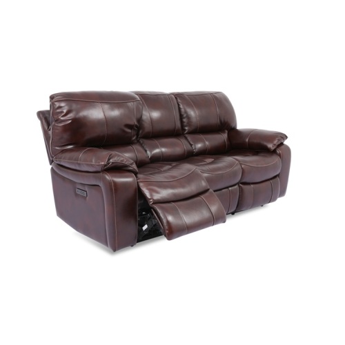 Leather Recliner Sofa Set With USB Charge