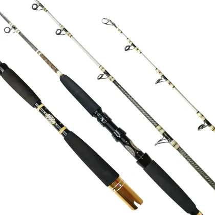 Big Game Trolling Tuna Fishing Rod - 6ft Single Section 130lb Ocean Rod