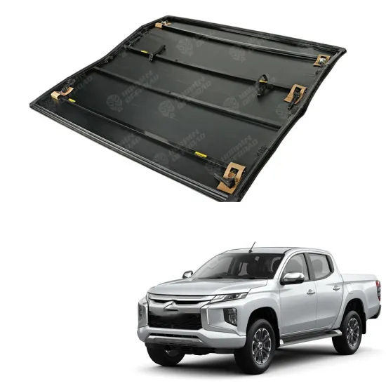 Soft Tri-fold Car Bed Cover Tonneau for Double Cab 1.325m Bed - Fits Triton L200 2015