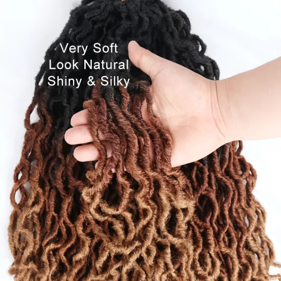 18 inch pre looped gypsy locs crochet braids hair extensions wholesale ot30 wavy gypsy river goddess locs  hair gypsy locs
