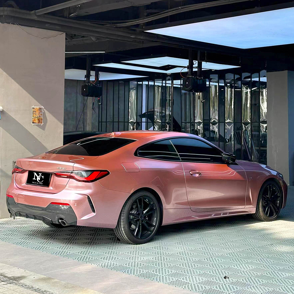 Rose Pink Metallice Car Wrapping