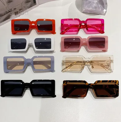 Vintage Square Sunglasses - Luxury Brand Female De Sol UV400 Rectangular Shades