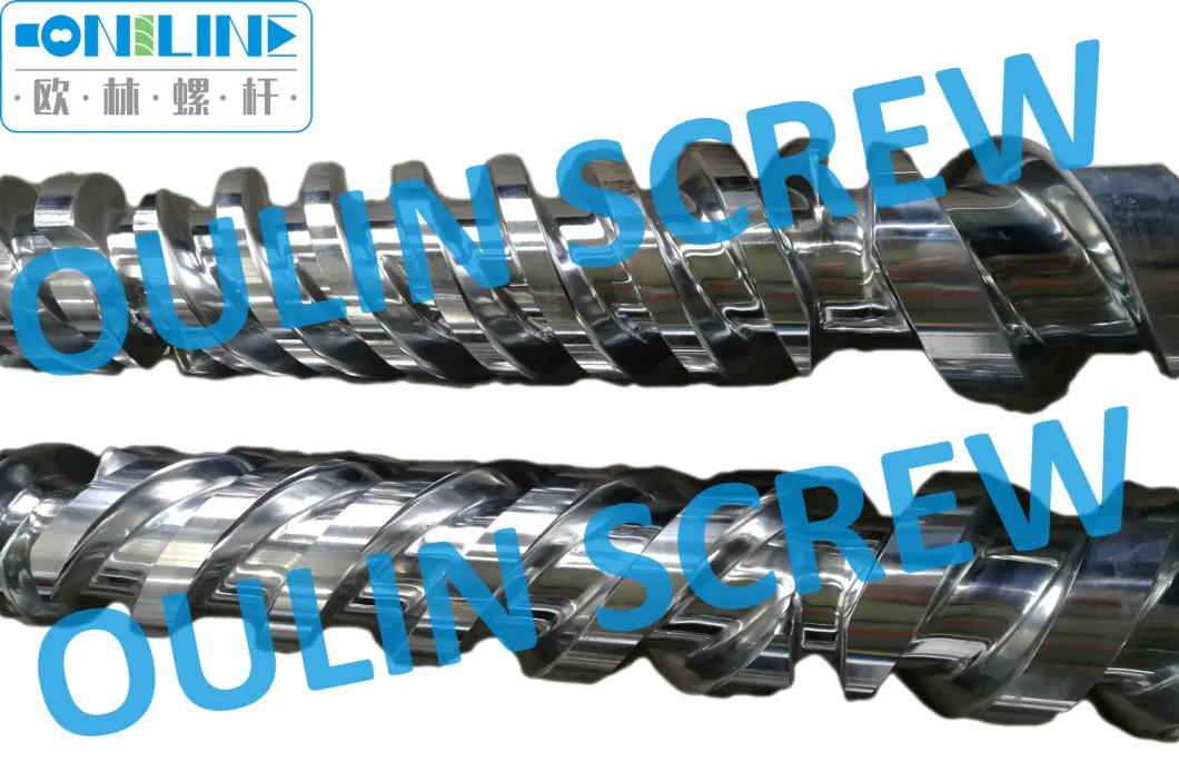 Bimetallic Kmd Twin Parallel Screw and Barrel for PVC/WPC Board Extrusion