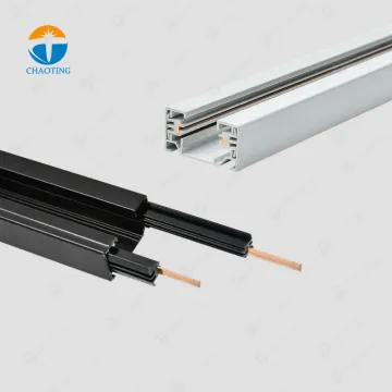 Wholesale Cob Linear Spotlight Commercial Track Lighting System with Black White 3 Wires Rail for LED Spot Lights