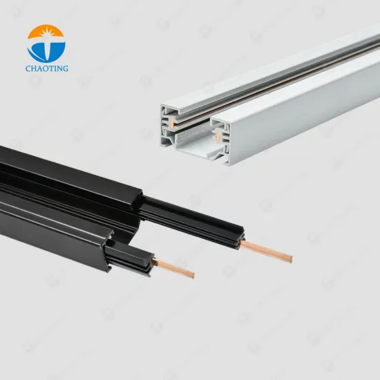 Wholesale Cob Linear Spotlight Commercial Track Lighting System - Black White 3 Wires Rails for LED Spotlights