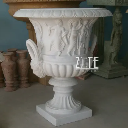 New Products natural stone flowerpot