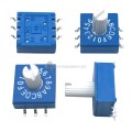 SMD 0-F rotary encoder switch with handle DIP switch 10 bit 16 bit PCB encoder 8421C positive code 3 : 3
