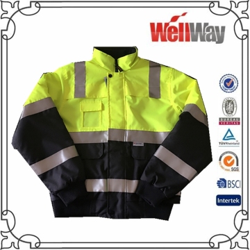 Wholesale long sleeve 3M high visibility mine industrial reflective safety clothing