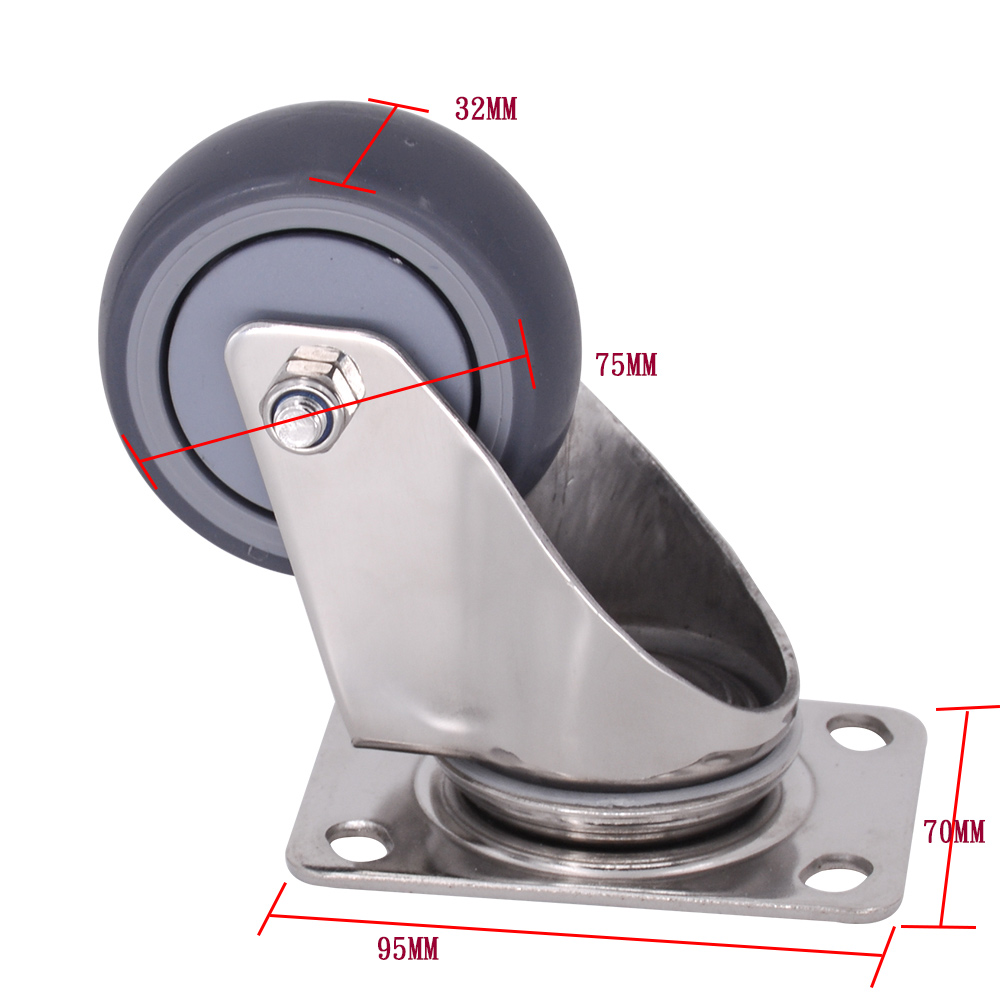 3 Inch Swivel Tpr Caster