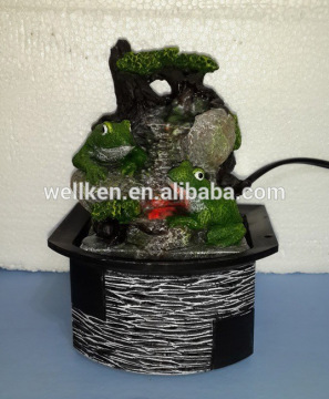 polyresin tabletop water fountains,resin indoor water frog fountain,polystone mini fountain