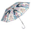 Parapluie droit transparent pour les déplacements des dames