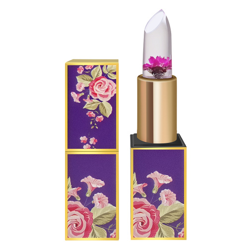 Pack of 6 Crystal Dry Flower Jelly Lipstick