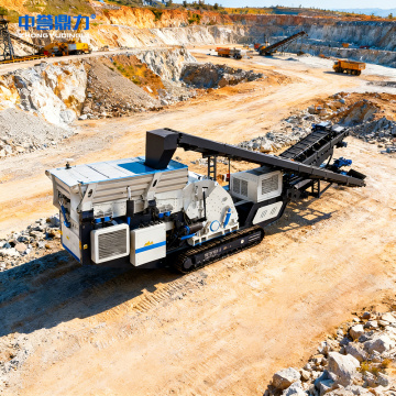 Mobile Heavy Hammer Crusher dengan Generator Diesel