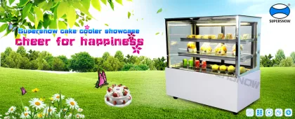 Supermarket Display Corolla Sweet Cake Showcase