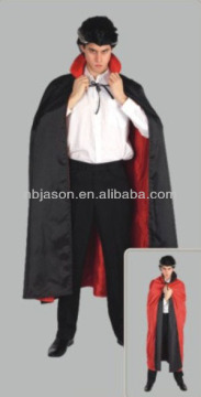 Men's two Sideway Wear Satin Cape party costume