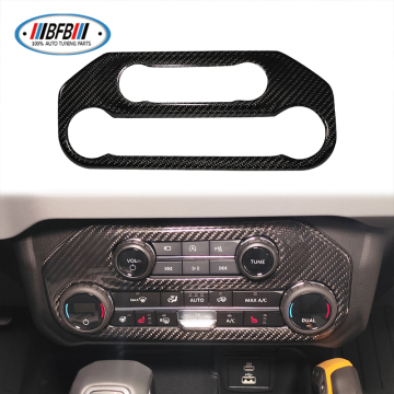 Carbon Fiber Interior Center Air Outlet Trim for Ford Bronco 2021+"

This title retains the key elements and improves readability and SEO optimization.