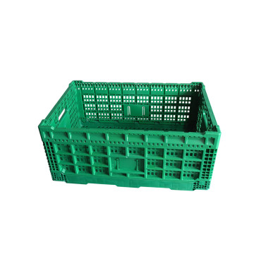 Caixa de movimento plástico dobrável para rotatividade e armazenamento
