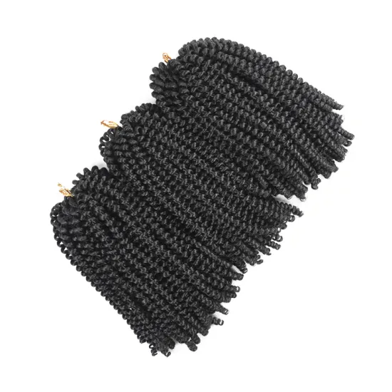 Morgan Kinky Hair Short Curly Spring Curl Pre-Twisted Pretwisted Braids Twist Crochet Braiding Hair