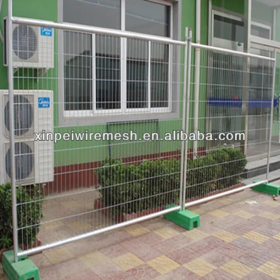 retractable construction temporary fencing for dogs with round pipe