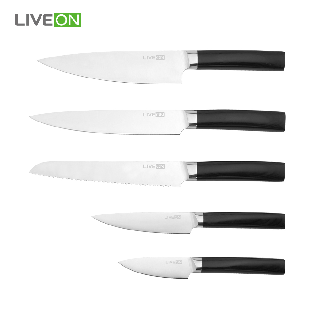 5pcs Kitchen Stainless Steel Knife Set