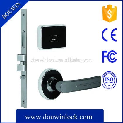 Stainless steel door lock key card hotel electronic door lock