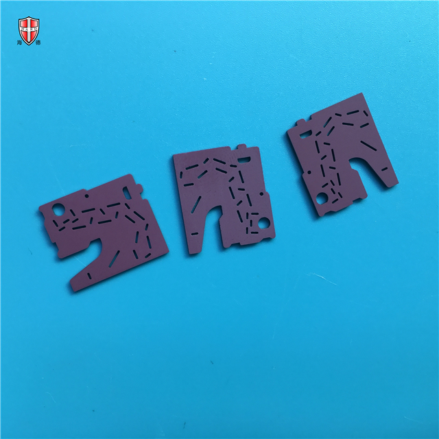 PCB heat cooling alumina purple insulating ceramic parts