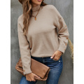 Pullover sciolto di maglione leggero casual da donna