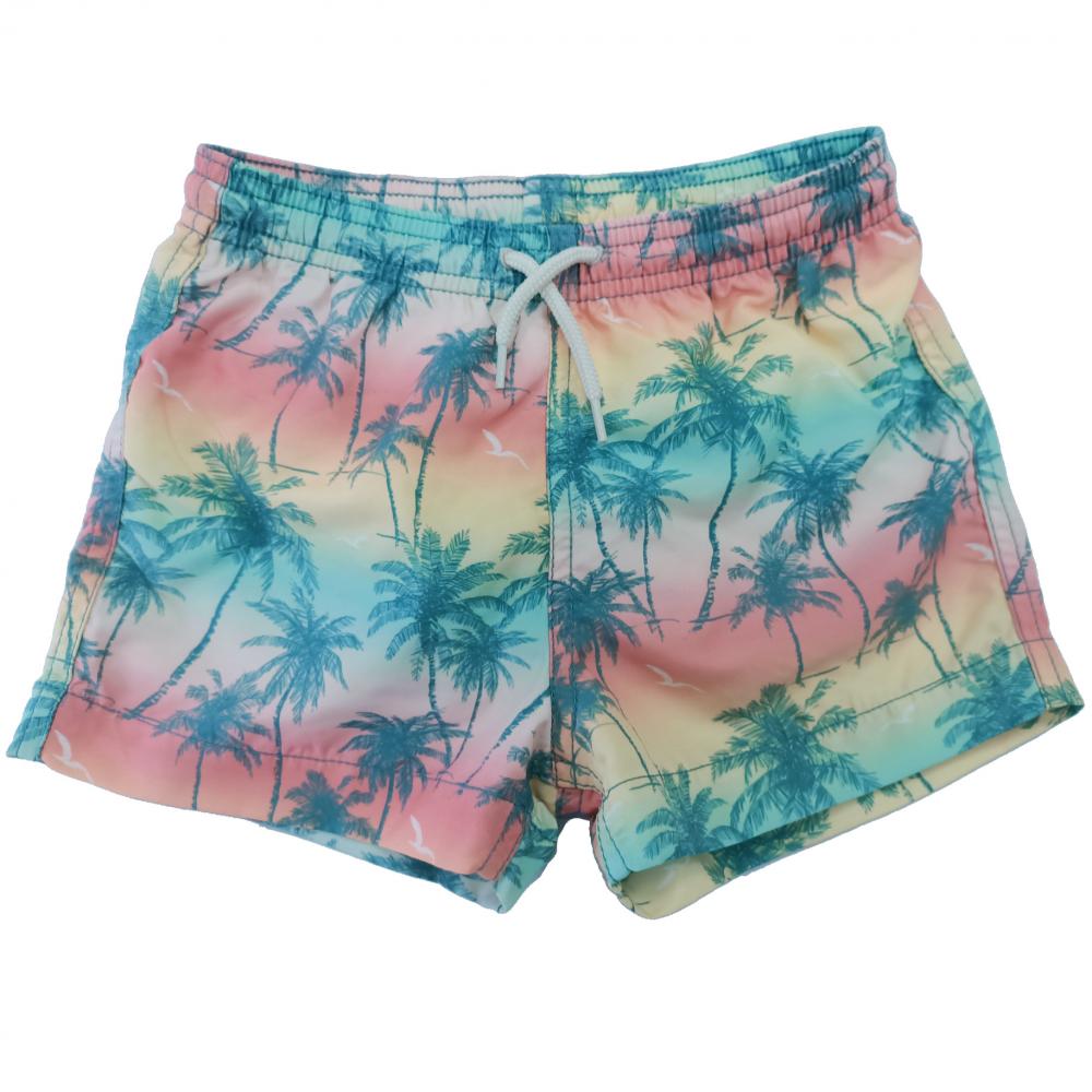 Schwimmshorts des tropischen Druckjungen