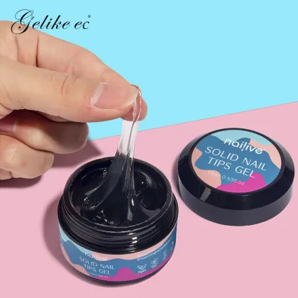 UV Gel Tips Glue Gel 15ml - Multifunctional Nail Solid Gel Stick Glue