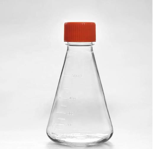Glass Erlenmeyer Flask With Plastic Screw Lid, High Quality Glass