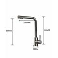 Brushed Surface Single Hole 304 Stainless-Steel Sink Faucet