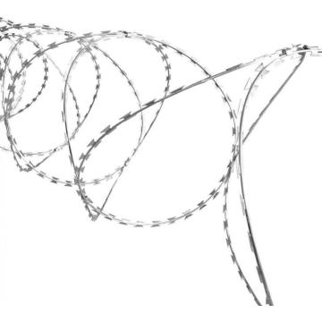 fil de fer barbelé de rasoir galvanisé à chaud en accordéon