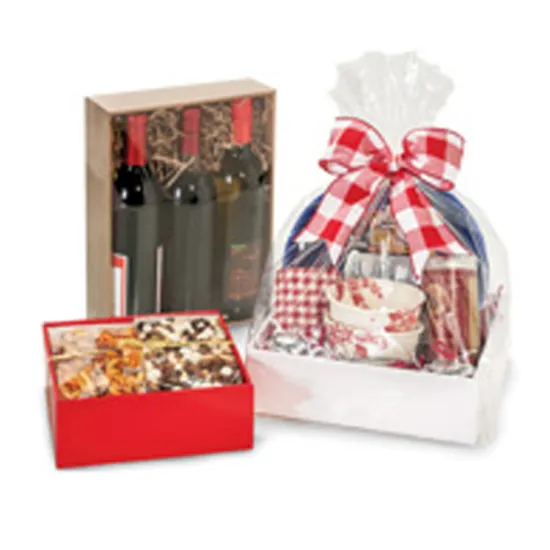 Square gift market corrugated cardboard trays