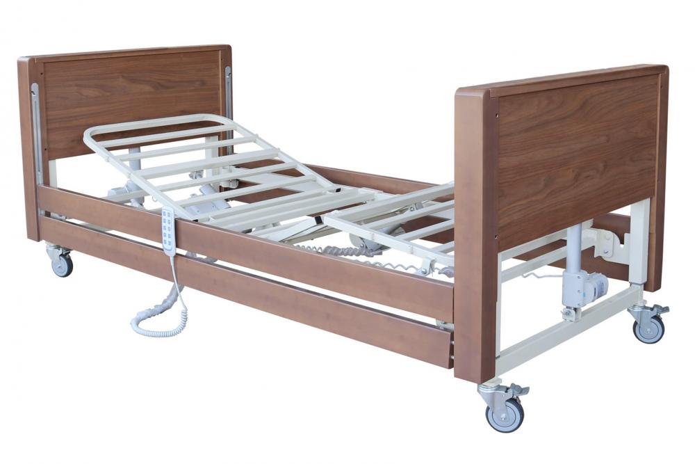 Community Low Profiling Bed with Wooden Side Rails