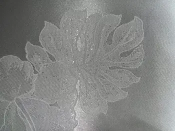satin jacquard weave flower custom design fabric