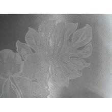 satin jacquard weave flower custom design fabric