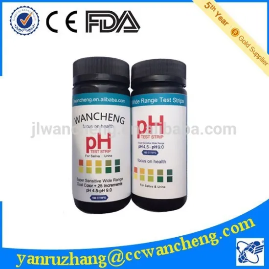 pH saliva strip, saliva ph strip