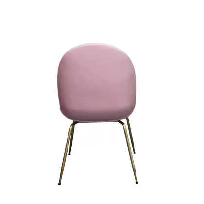 Gold Gubi Beetle Fabric Dining Chair