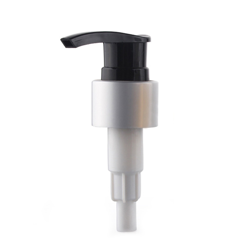 Metal Shiny Silver Shower Shampoo Dispenser Lotion Pump 24/410 28/410