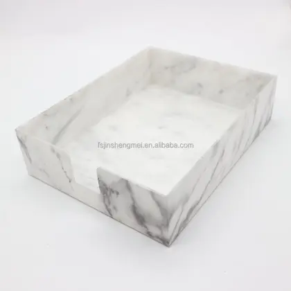 Wholesale Custom Acrylic Marble Grain File Letter Tray