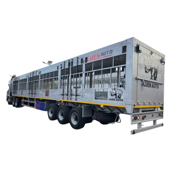 High Quality 3 Axle Livestock Transport Trailer
