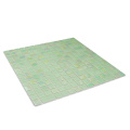 Residential Iridescent Green Glass Mosaic Tile Wall