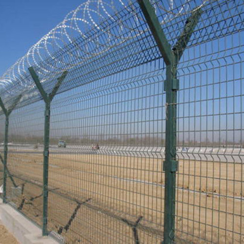 pvc coated Welded 3D curved wire mesh fence