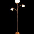 Three-head floor lamp in the office