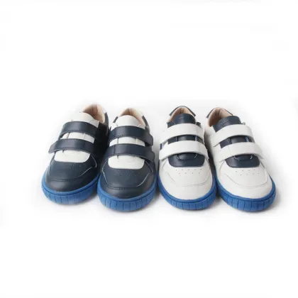 Real Leather Kids Boys Girls Sneakers