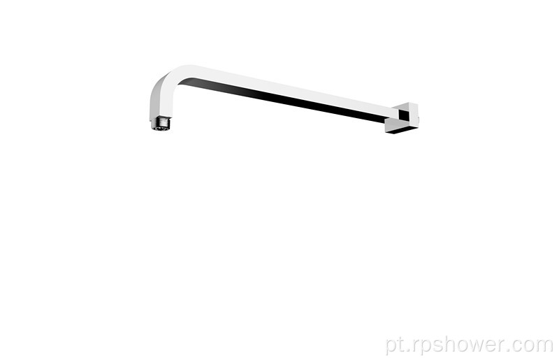 J Shape Square Brass Shower Arm