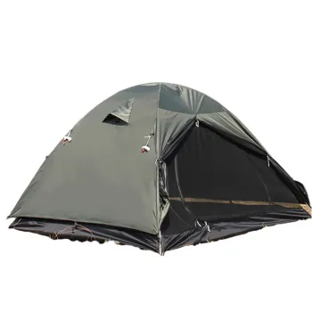 High-Quality Outdoor Three-Season Double Layer Family Camping Tent for 2-3 People - New Arrival